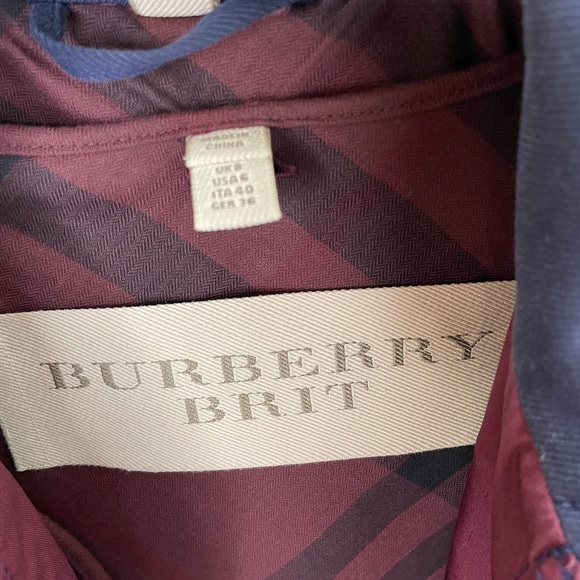 Burberry Brit Navy Trench A line with removable liner Authentic. - Picture 3 of 5